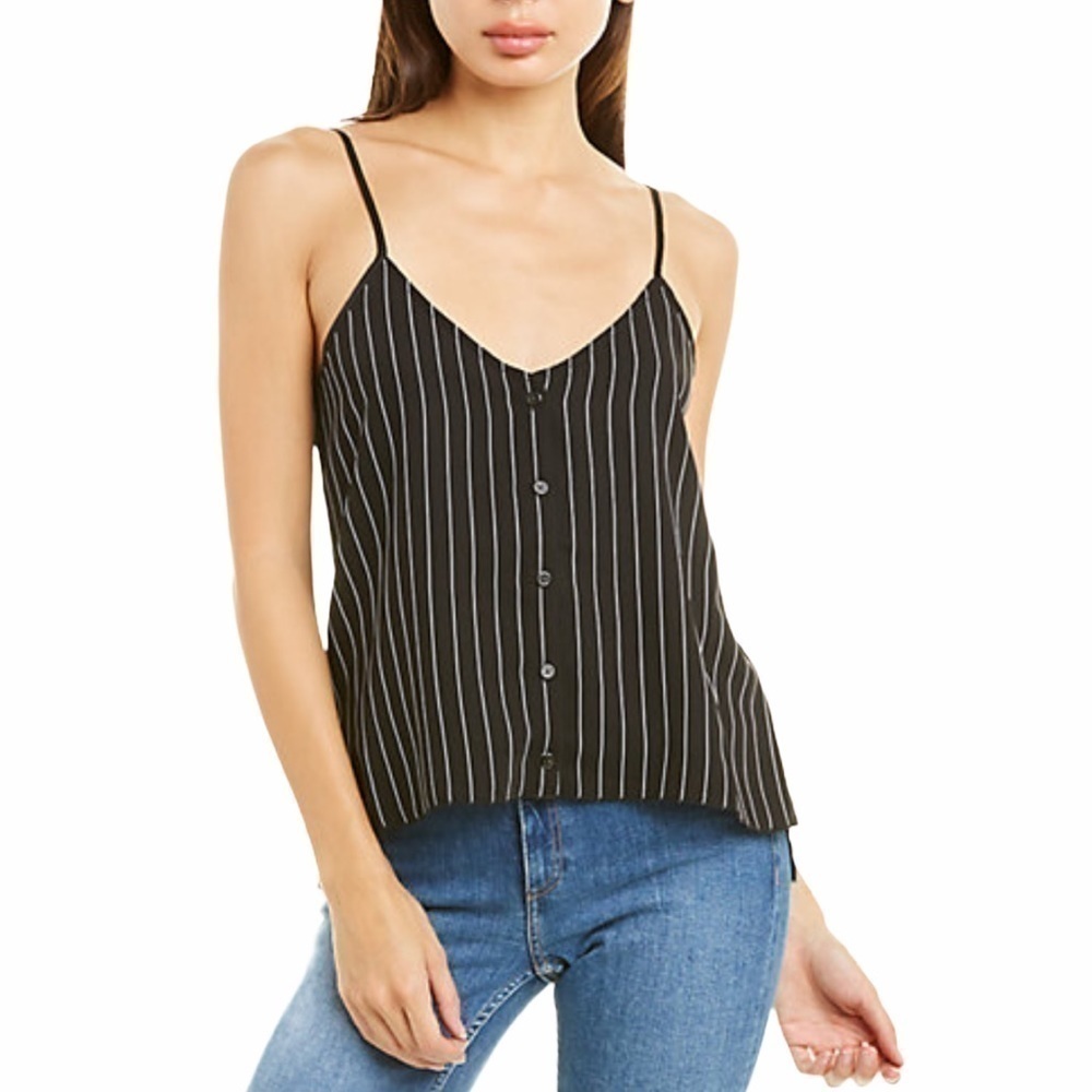 ATM Stripe Cami Black Combo, New with Tags